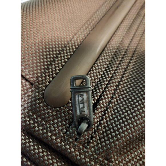 Tumi Alpha Brown Expandable Garment Roller Bag With Multiple Compartments - Picture 14 of 17